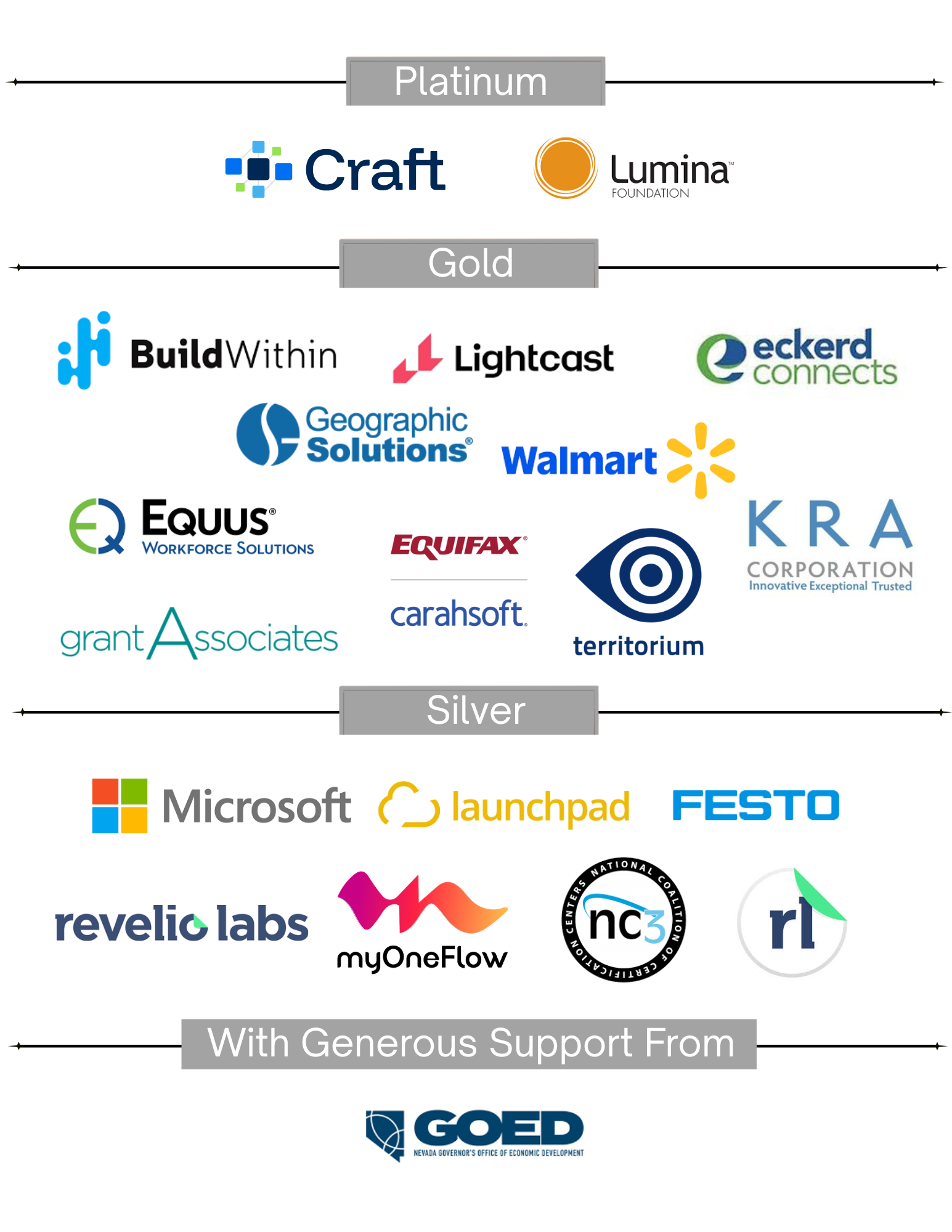 Thank You to our Sponsors!